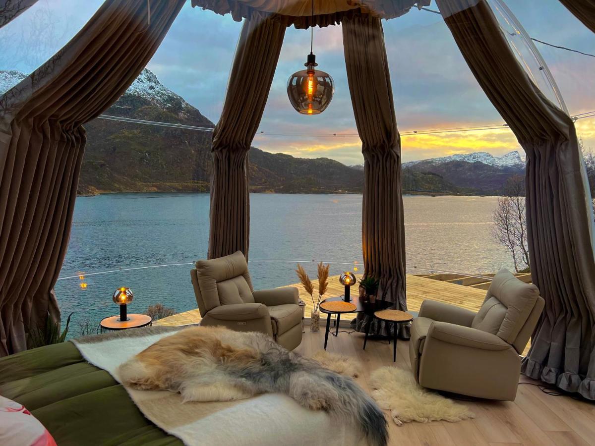 Lofoten Glampingdome Myrland Extérieur photo